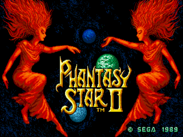 Phantasy Star II EasyType Title Screen
